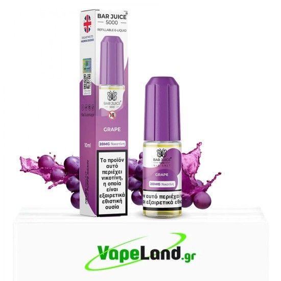 Bar Juice 5000 Grape 10ml 20mg Nic Salts