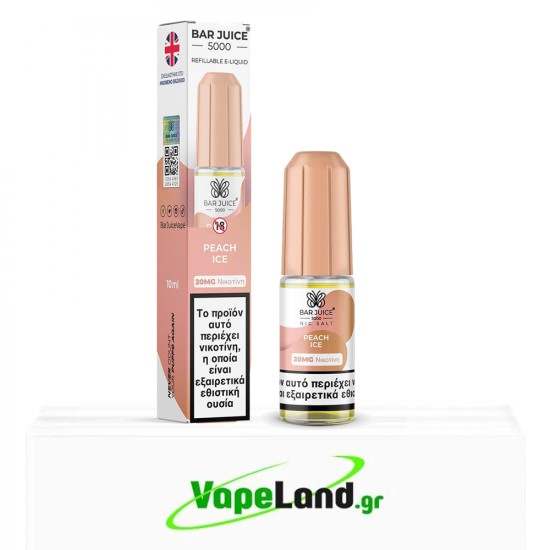 Bar Juice 5000 Peach Ice 10ml 20mg Nic Salts