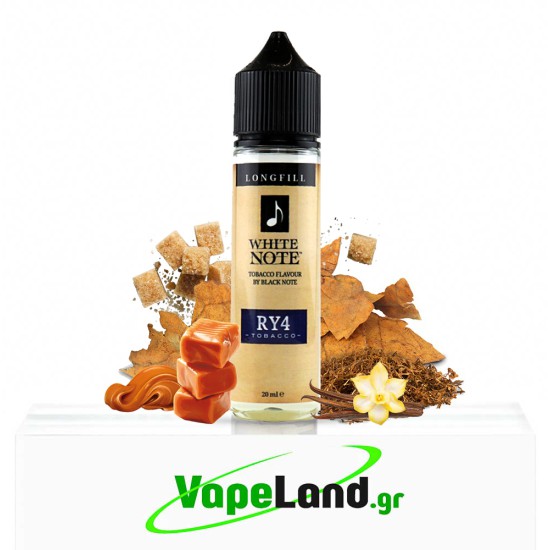 White Note Flavor Shots RY4 Tobacco 20ml to 60ml