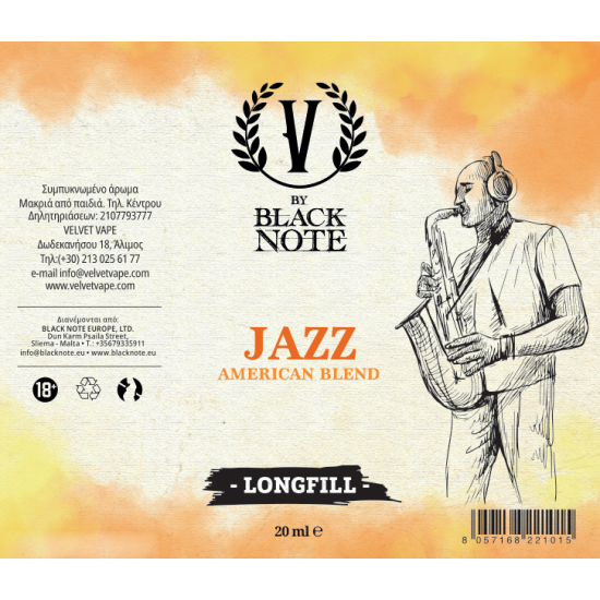 Black Note Flavor Shots Jazz 20ml to 60ml