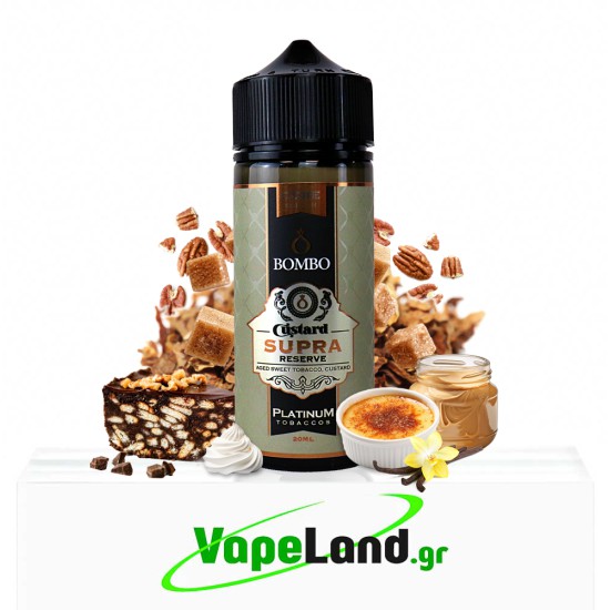 Bombo Platinum Tobaccos Core Edition Flavor Shots Custard Supra Reserve 20ml to 120ml