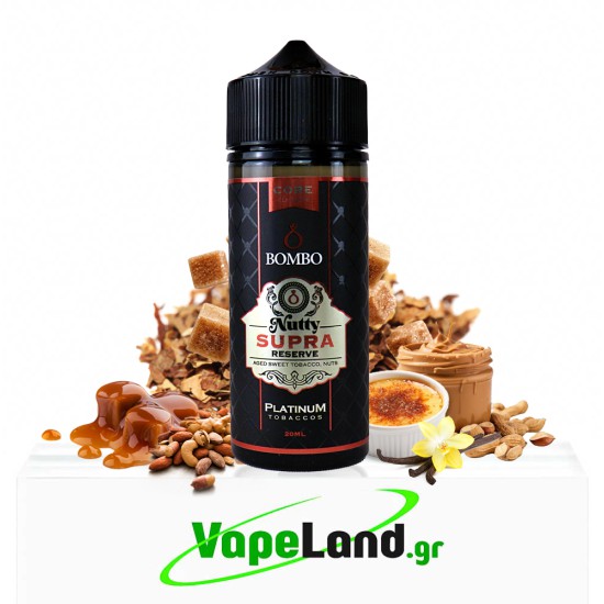 Bombo Platinum Tobaccos Core Edition Flavor Shots Nutty Supra Reserve 20ml to 120ml