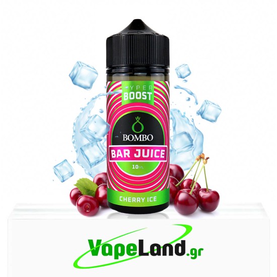 Bombo Bar Juice Hyper Boost Flavor Shots Cherry Ice 10ml to 120ml