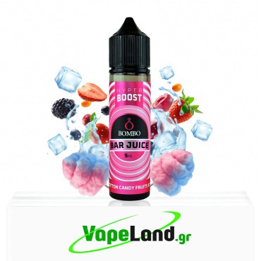 Bombo Bar Juice Hyper Boost Flavor Shots Cotton Candy Fruits Ice 5ml to 60ml