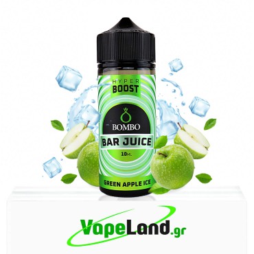 Bombo Bar Juice Hyper Boost Flavor Shots Green Apple Ice 10ml to 120ml