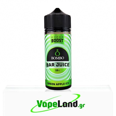 Bombo Bar Juice Hyper Boost Flavor Shots Green Apple Ice 10ml to 120ml