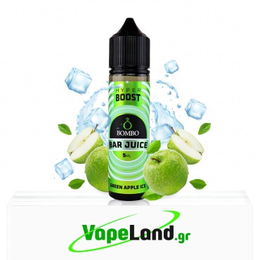 Bombo Bar Juice Hyper Boost Flavor Shots Green Apple Ice 5ml to 60ml