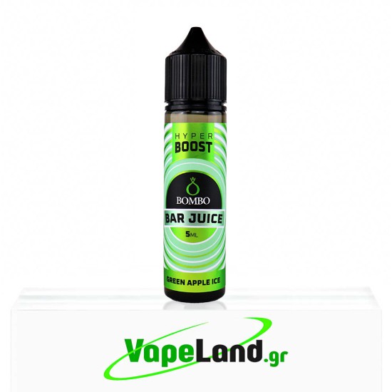Bombo Bar Juice Hyper Boost Flavor Shots Green Apple Ice 5ml to 60ml