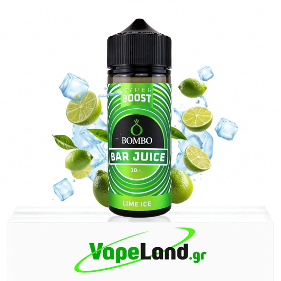 Bombo Bar Juice Hyper Boost Flavor Shots Lime Ice 10ml to 120ml
