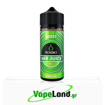 Bombo Bar Juice Hyper Boost Flavor Shots Lime Ice 10ml to 120ml