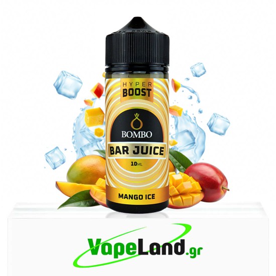 Bombo Bar Juice Hyper Boost Flavor Shots Mango Ice 10ml to 120ml