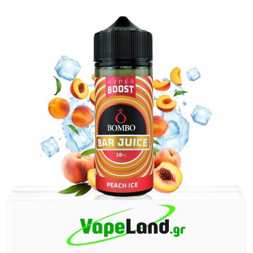 Bombo Bar Juice Hyper Boost Flavor Shots Peach Ice 10ml to 120ml