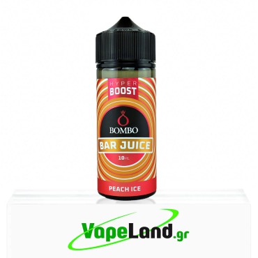 Bombo Bar Juice Hyper Boost Flavor Shots Peach Ice 10ml to 120ml