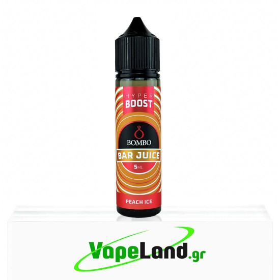 Bombo Bar Juice Hyper Boost Flavor Shots Peach Ice 5ml to 60ml