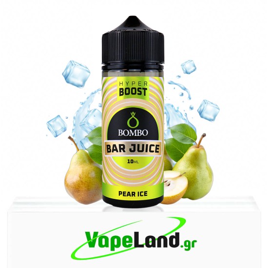 Bombo Bar Juice Hyper Boost Flavor Shots Pear Ice 10ml to 120ml