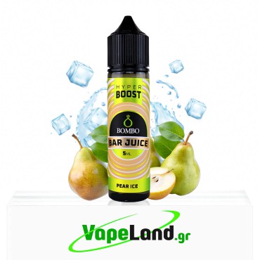 Bombo Bar Juice Hyper Boost Flavor Shots Pear Ice 5ml to 60ml