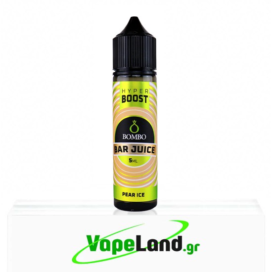 Bombo Bar Juice Hyper Boost Flavor Shots Pear Ice 5ml to 60ml