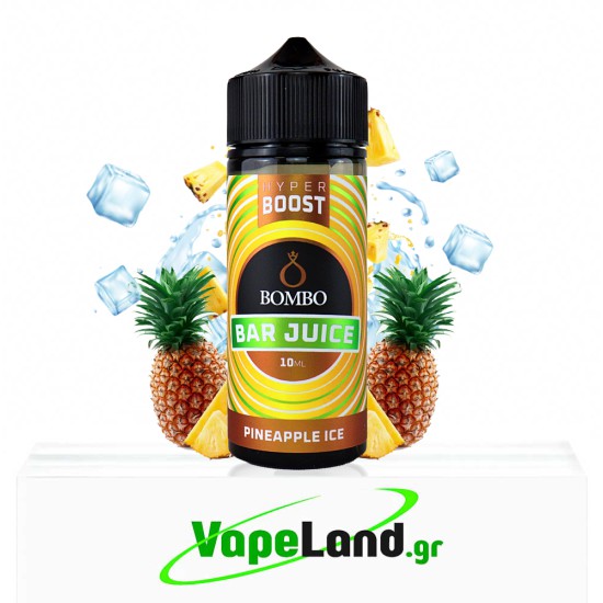 Bombo Bar Juice Hyper Boost Flavor Shots Pineapple Ice 10ml to 120ml