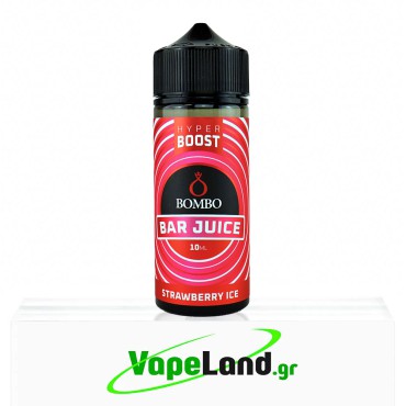 Bombo Bar Juice Hyper Boost Flavor Shots Strawberry Ice 10ml to 120ml