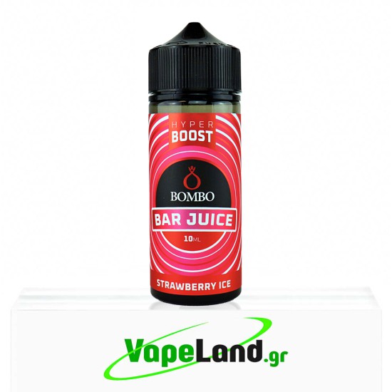 Bombo Bar Juice Hyper Boost Flavor Shots Strawberry Ice 10ml to 120ml