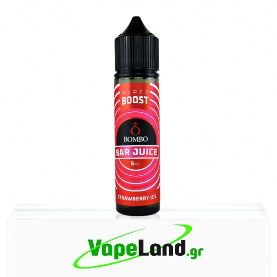 Bombo Bar Juice Hyper Boost Flavor Shots Strawberry Ice 5ml to 60ml