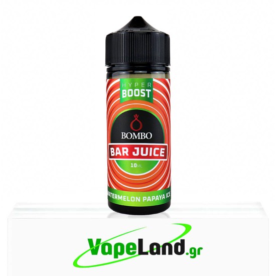 Bombo Bar Juice Hyper Boost Flavor Shots Watermelon Papaya Ice 10ml to 120ml
