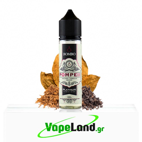 Bombo Platinum Tobaccos Flavor Shots Pompeii 15ml to 60ml