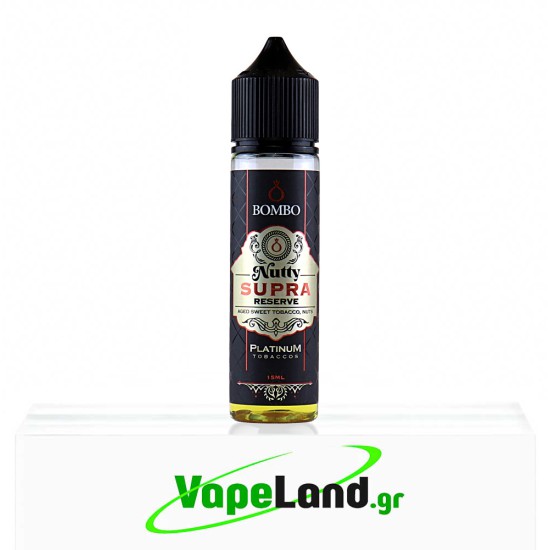 Bombo Platinum Tobaccos Flavor Shots Nutty Supra Reserve 15ml to 60ml