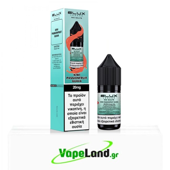 Elux Kiwi Passionfruit Guava Salt 20mg 10ml
