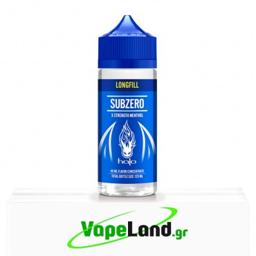 Halo Blue Flavor Shots SubZero 40ml to 120ml