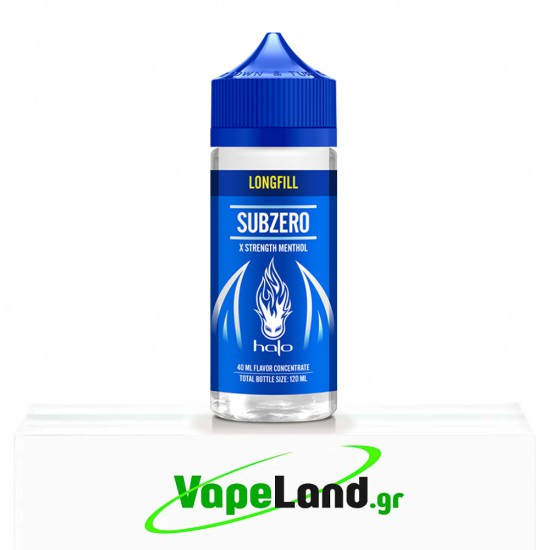 Halo Blue Flavor Shots SubZero 40ml to 120ml