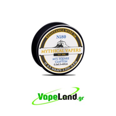 Mythical Vapers MTL Square Clapton Ni80 3m