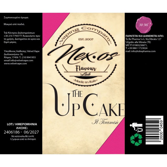 Nex Os Flavor Shots UpCake 30ml to 120ml