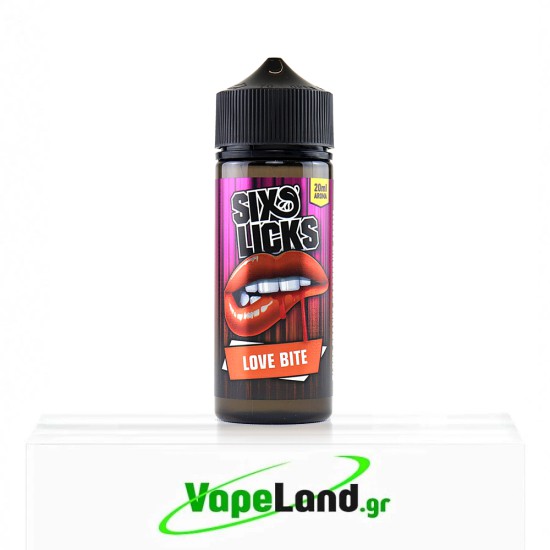 Six Licks Flavor Shots Love Bite 20ml to 120ml