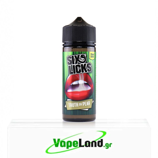 Six Licks Flavor Shots Truth Or Pear 20ml to 120ml