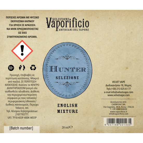 Vaporificio Flavor Shots Hunter 20ml to 60ml