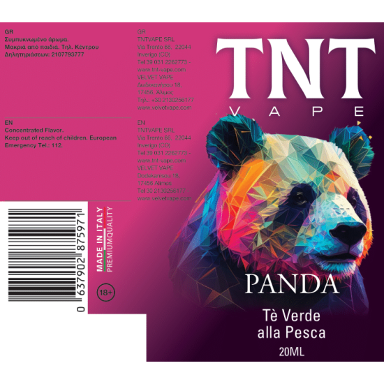 TNT Animals Flavor Shots - Panda 20ml to 120ml